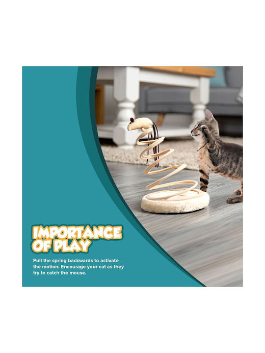 Katzenspielzeug Maus Beige