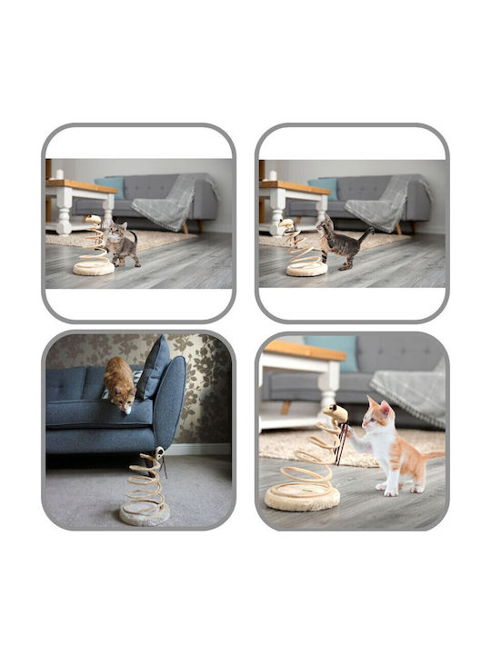 Katzenspielzeug Maus Beige