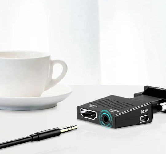 Convertor VGA HDMI 3.5mm Masculin În VGA HDMI 3.5mm Feminin 1 Bucată ZE1HD33QWS8