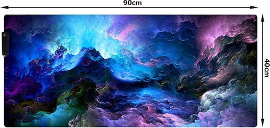 ZK16263QWS7 Covor de șoarece XXL 900mm cu iluminare RGB Violet