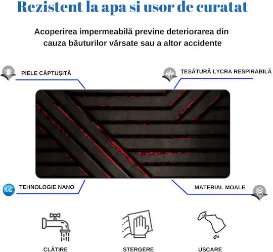 Mouse Pad XXL (800mm) Μαύρο