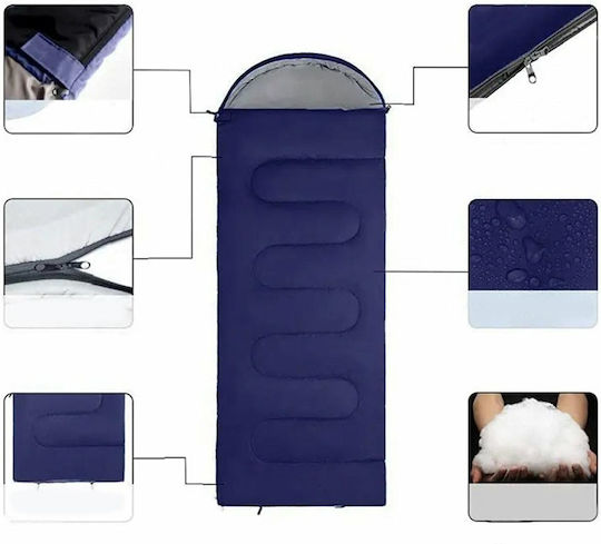 Sleeping Bag Μονό Blue