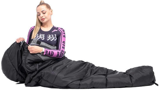 Springos Schlafsack Einzeln Black And Gray