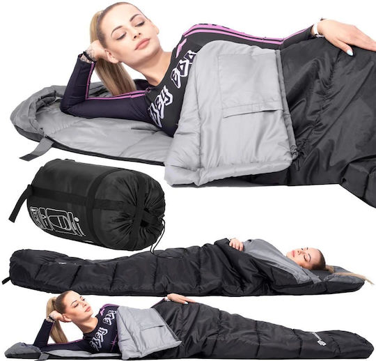 Springos Schlafsack Einzeln Black And Gray