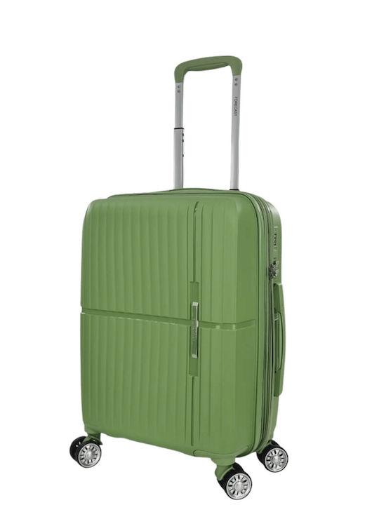 Forecast Reise Koffer Kabine Hart Grün mit 4 Räder Höhe 55cm