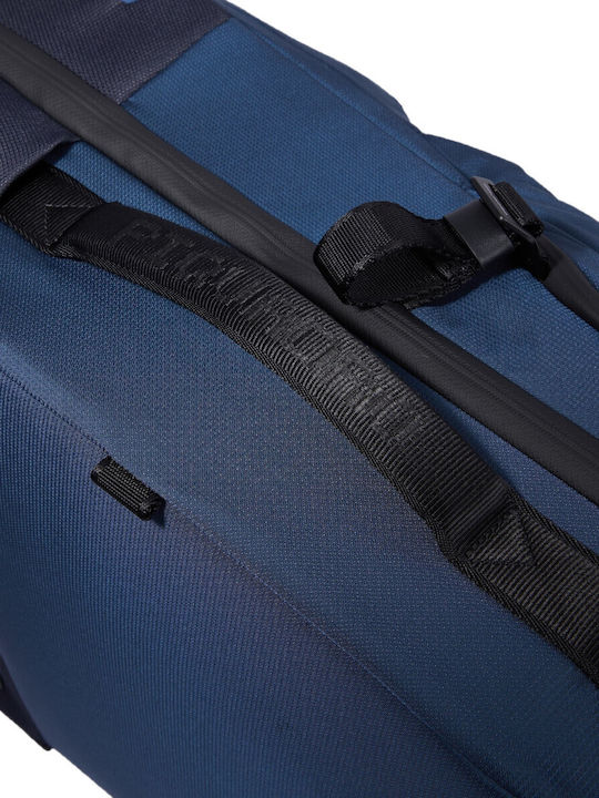 Piquadro Valiză De Călătorie De Cabină Din Material Textil Albastră Cu 4 Roți Înălțime 55 Cm