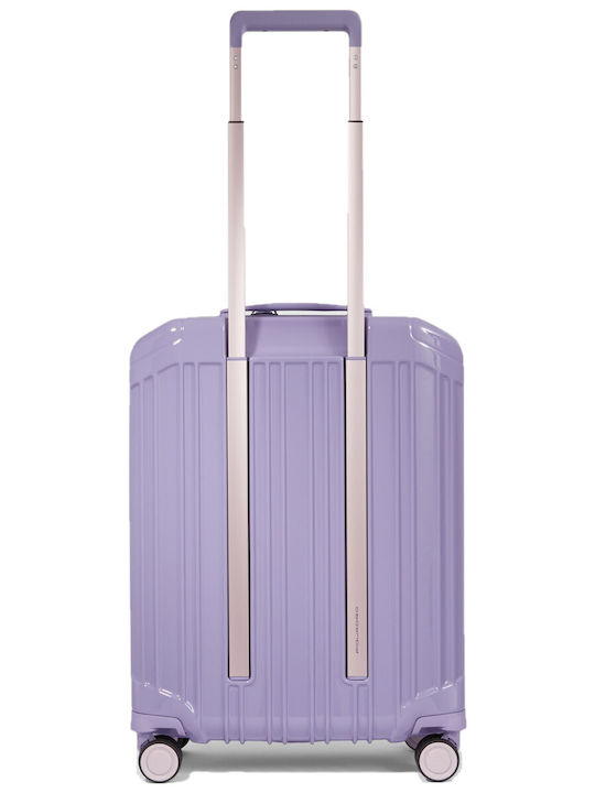 Piquadro Βαλίτσα Ταξιδίου Καμπίνας Σκληρή Light Violet με 4 Ρόδες Ύψους 55εκ.