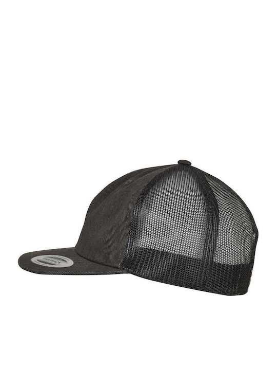 Мъжки Jockey с мрежа и права козирка Черен