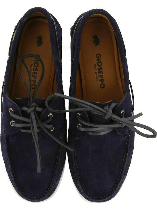 Men's Leather Moccasins Blue