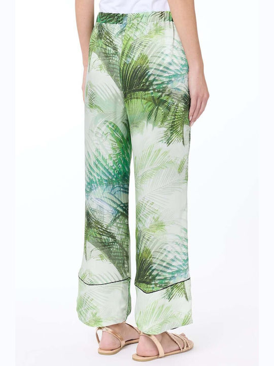 Ice Play Women's Fabric Trousers Verde