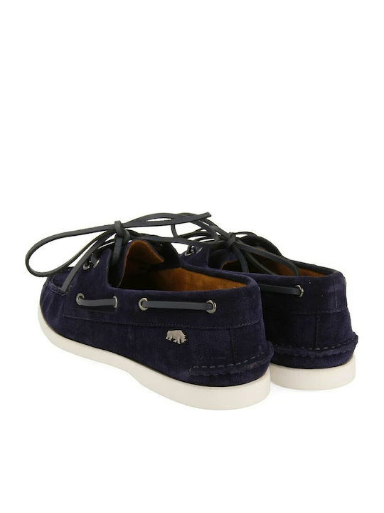Men's Leather Moccasins Blue