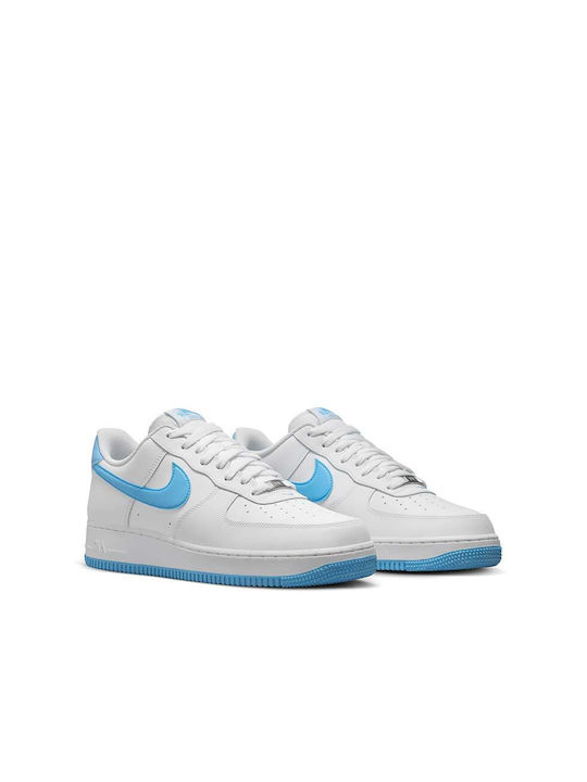 Nike Air Force 1 '07 Herren Sneakers White / Aquarius Blue