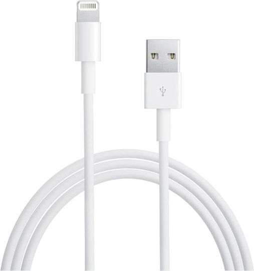 Usb Data Regular USB-A la Cablu Lightning Alb 1m