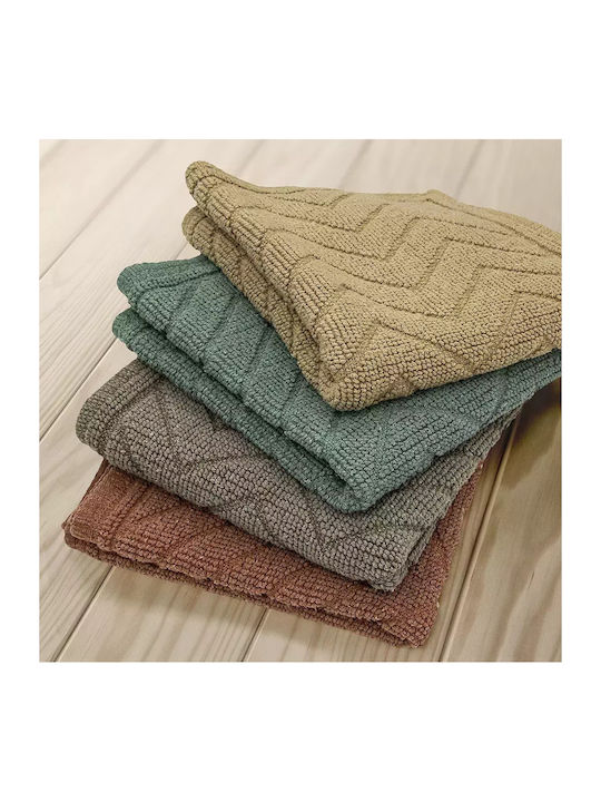 Lino Home Virtuve Χαλάκι Κουζίνας Διάδρομος Olive 65x135εκ.