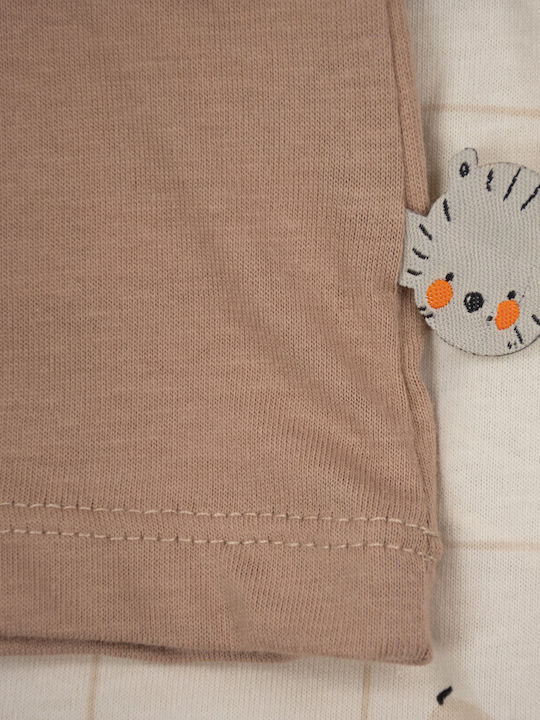Kinder-Set mit Shorts Sommer 2Stück Coffee