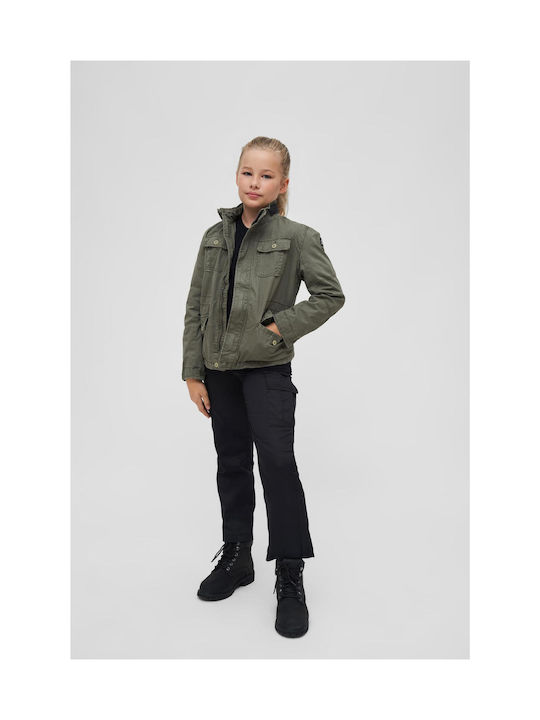 Brandit Kids Casual Jacket with Lining & Hood Olive