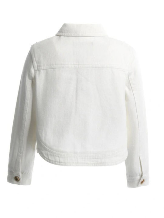 Kinder Jeansjacke White