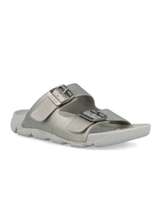 Jeep Footwear Women's Flat Sandals in Silver Color