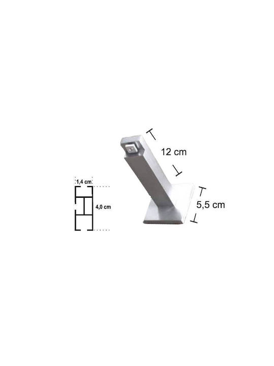 Frans 'super' One-Way Metallic Curtain Track Black 200cm FR-8855L15_17693