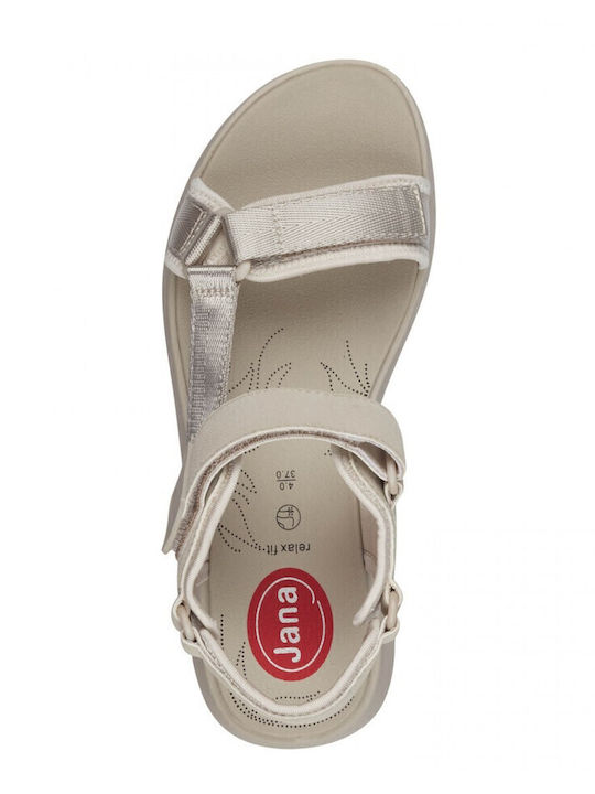 Flache Sandalen für Damen in Gray Farbe