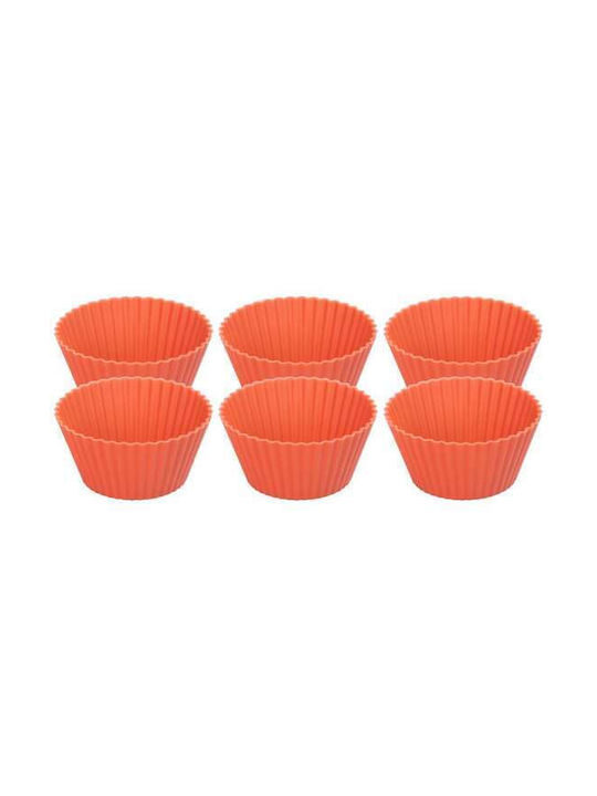 Formă de Patiserie pentru Cupcakes/Muffins din Silicon 6.5x6.5x3buc 6buc