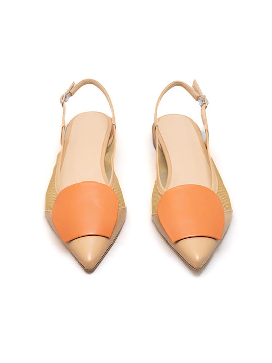 Raniero Conti Leather Beige Heels