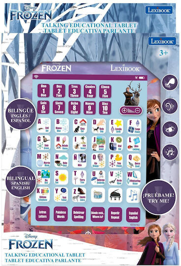 Lexibook Frozen ES-EN Elektronisches Kinder-Bildungs-Laptop/Tablet für 3+ Jahre
