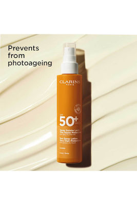 Clarins Αντηλιακή Λοσιόν για το Σώμα SPF50+ σε Spray 150ml