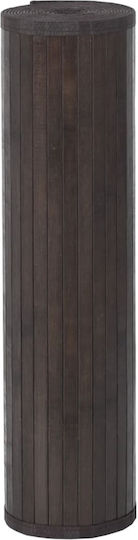 vidaXL Round Kitchen Mat 70x70cm 376887 Dark Brown