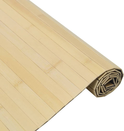 vidaXL Runde Küchenmatte mit rutschfestem Unterlage Beige 60εκ.