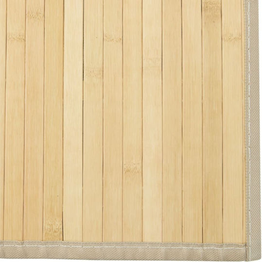 vidaXL Kitchen Mat Runner with Anti-slip Underlay Natural 60x100εκ.