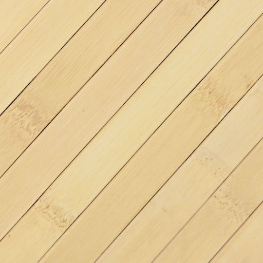 vidaXL Runde Küchenmatte mit rutschfestem Unterlage Beige 60εκ.