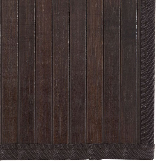 vidaXL Runde Küchenmatte mit rutschfestem Unterlage Dark Brown 70εκ.