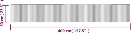 vidaXL Runde Küchenmatte mit rutschfestem Unterlage Beige 60εκ.