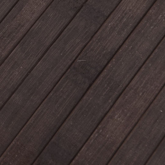 vidaXL Runde Küchenmatte mit rutschfestem Unterlage Dark Brown 70εκ.