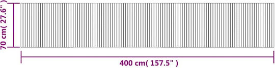 vidaXL Rotund Covoraș de Bucătărie cu Suport Antiderapant Dark Brown 70εκ.