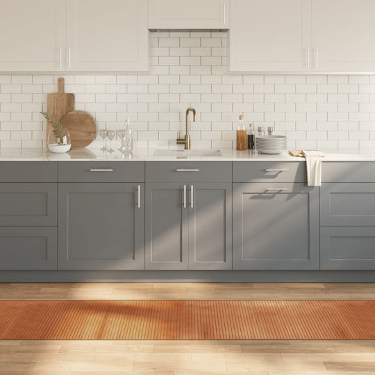 vidaXL Küchenmatte für den Flur mit rutschfestem Unterlage Natural - 60x300εκ.