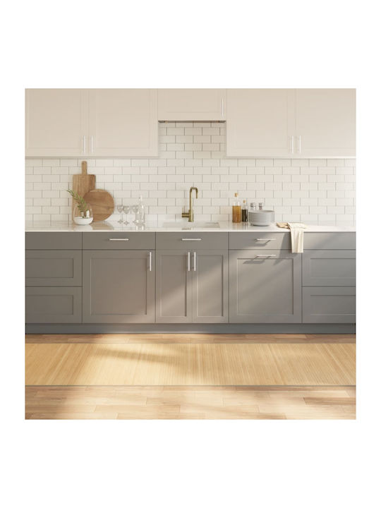 vidaXL Kitchen Mat Runner with Anti-slip Underlay Natural - 80x300εκ.