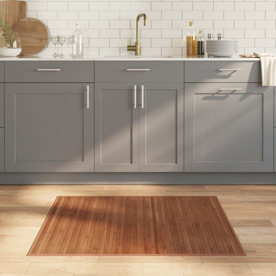 vidaXL Kitchen Mat Runner with Anti-slip Underlay Coffee 80x100εκ.