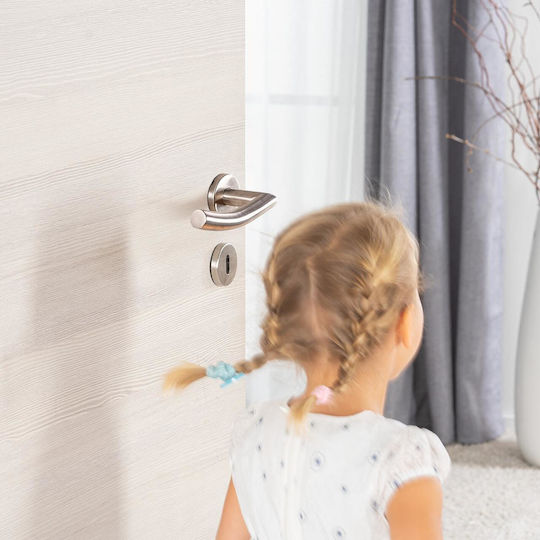 Reer Door Safety Lock made of Silicone in Gray Color 13εκ. 4pcs
