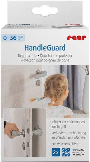 Reer Door Safety Lock made of Silicone in Gray Color 13εκ. 4pcs
