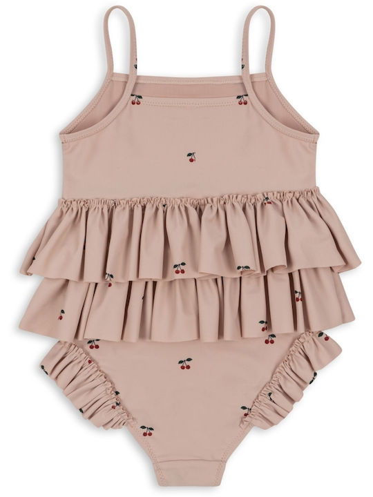 Konges Slojd Kinder Badeanzug Einteilig Cherry Blush