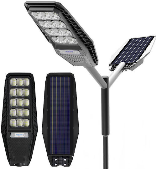 Lampă Solară Stradală 300W 2136lm Alb Rece 6000K cu Senzor de Mișcare și Telecomandă IP67 75cmx30cmx7cmcm