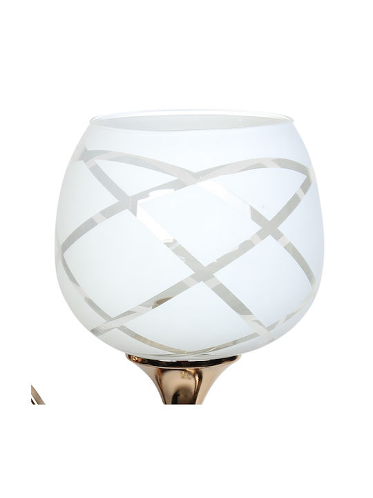 Keskor Lamp Wall with Socket E27 and Switch Gold 12x22x12cm