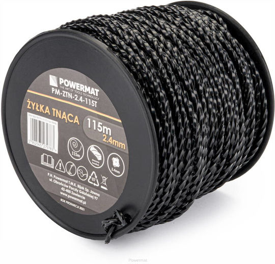 Powermat Bürstenschneider Trimmer-Leinen Platz Quadratisch Länge (m) 115m und Dicke 2.4mm