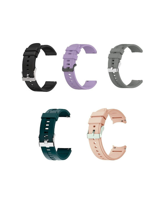 Strap Strap Silicone Gray (Compatible with models: Samsung Galaxy Watch Active, Garmin Vivoactive)