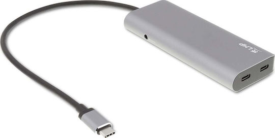 LMP USB-C Docking Station με 4K Γκρι (LMP-USBC-UHUB-SG)
