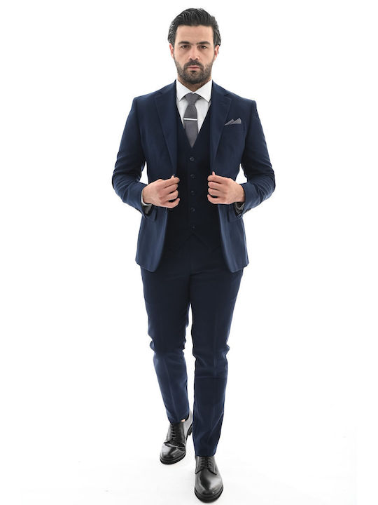 Vestă de costum pentru bărbați Italian Job 821421 02 V albastră
