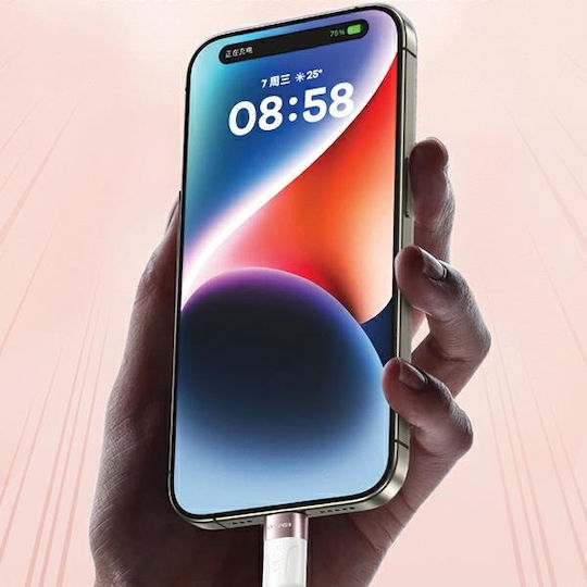 Awei Magnetic USB 2.0 Cable USB-C male - USB-C 60W PD Μαύρο 1m CL-166T