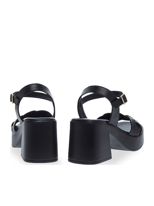 Leder Sandalen Schwarz